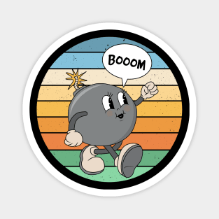 Vintage bomb mascot Magnet